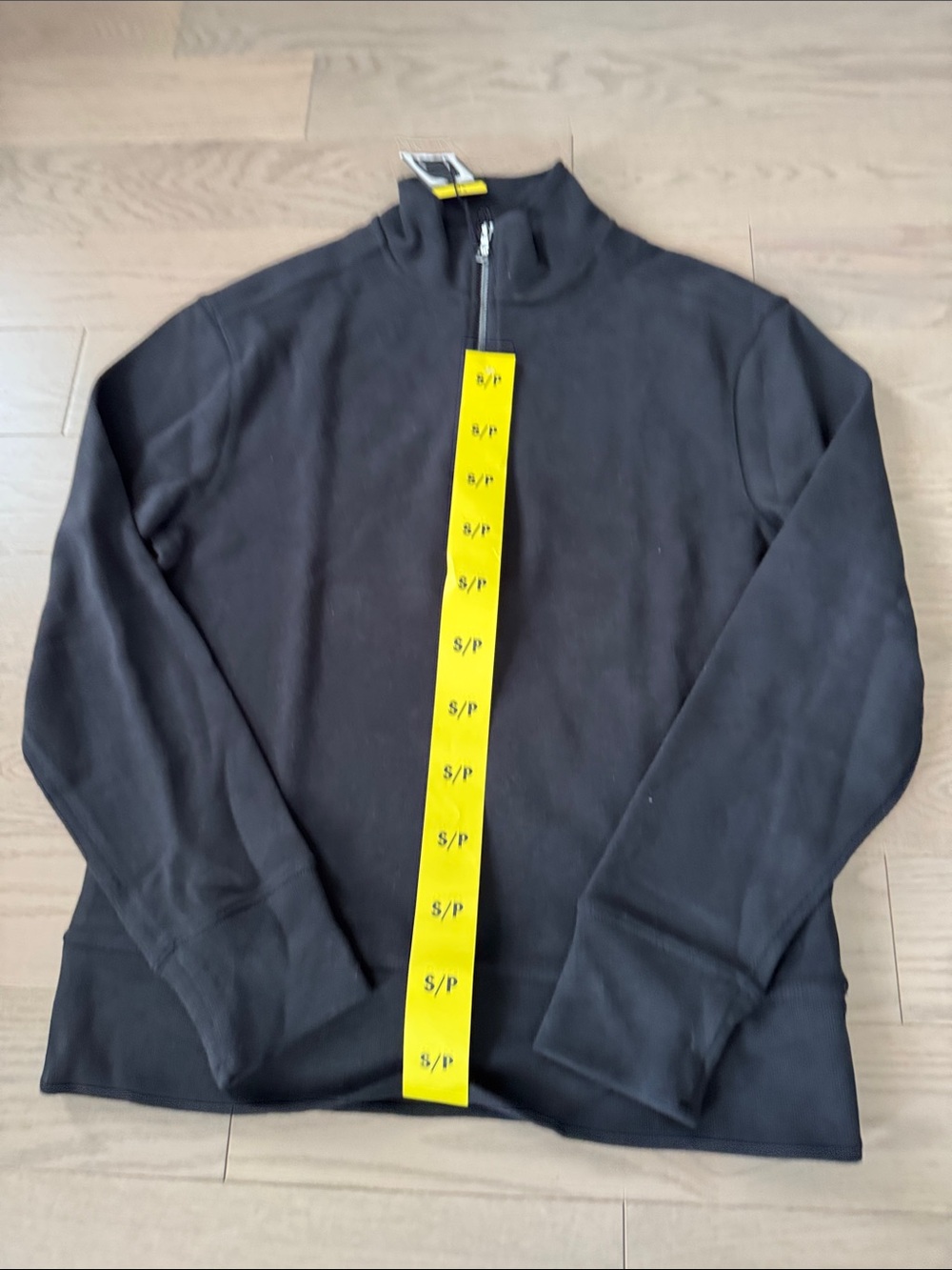 MEN'S BANANA REPUBLIC QUARTER-ZIP SWEATER - SMALL - BLACK